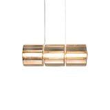 Column 300 Horizontal Pendant: 3 Units + Amber
