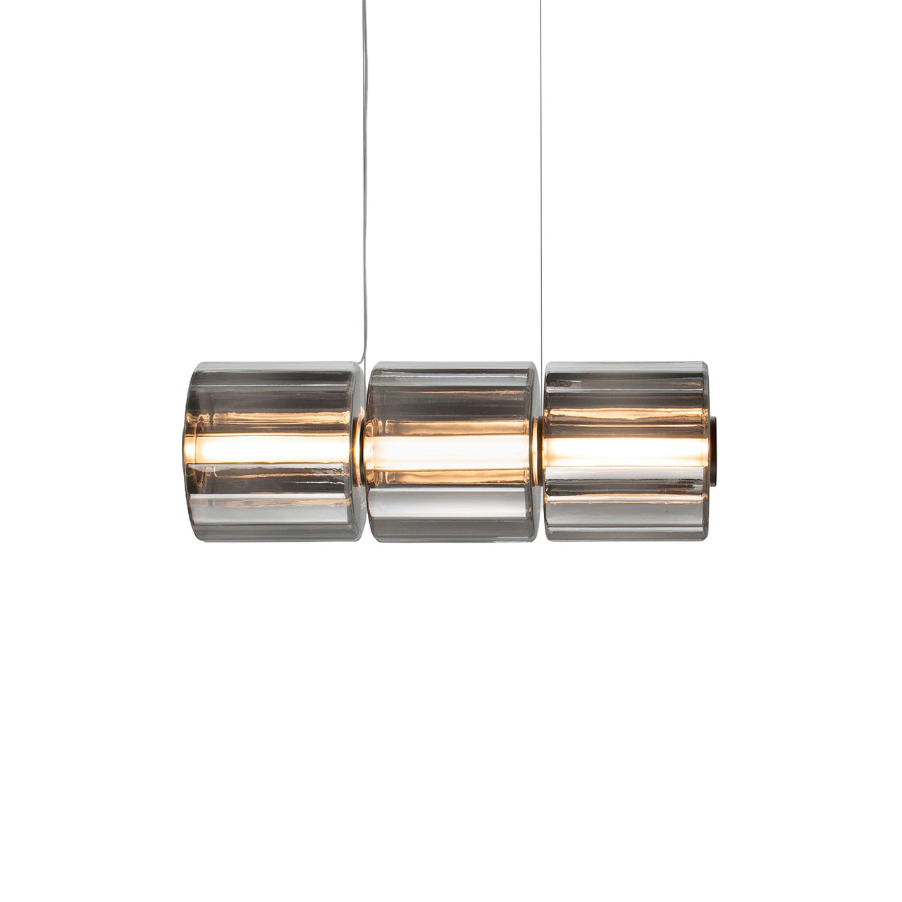 Column 300 Horizontal Pendant: 3 Units + Carbon
