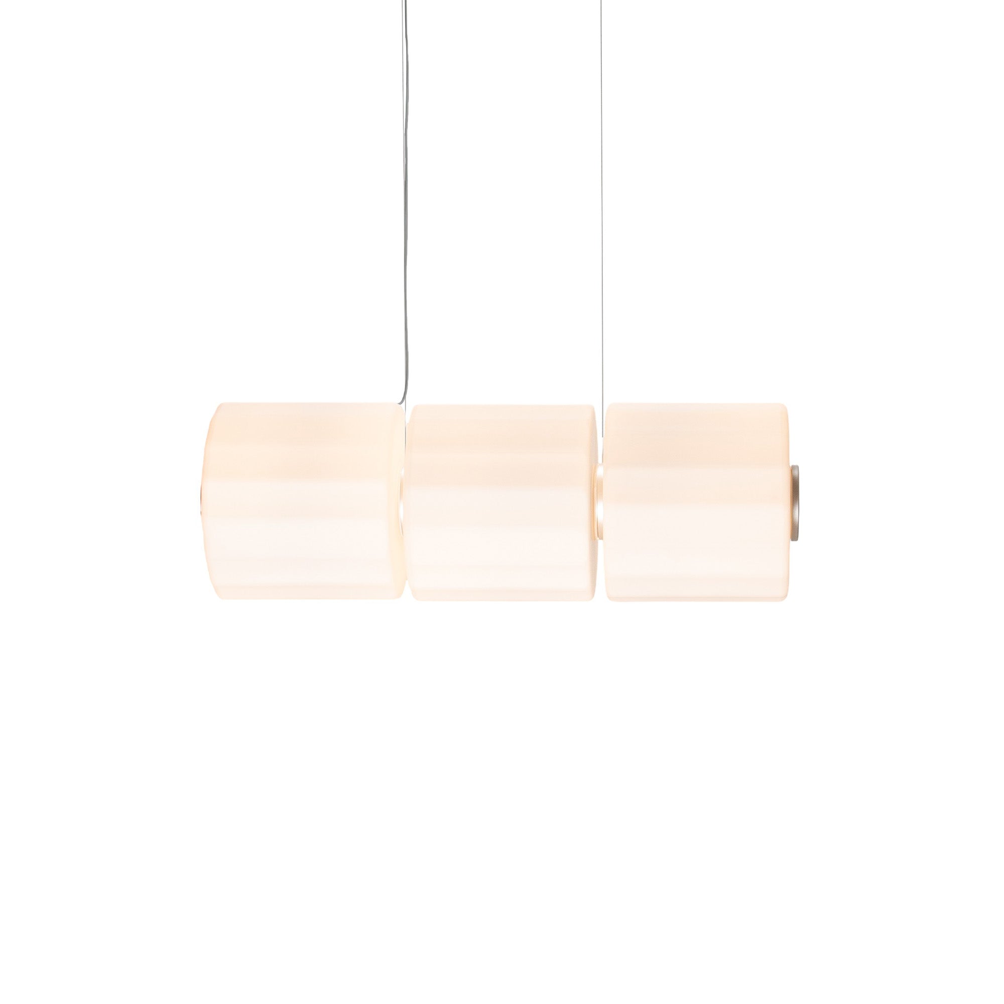 Column 300 Horizontal Pendant: 3 Units + Ivory