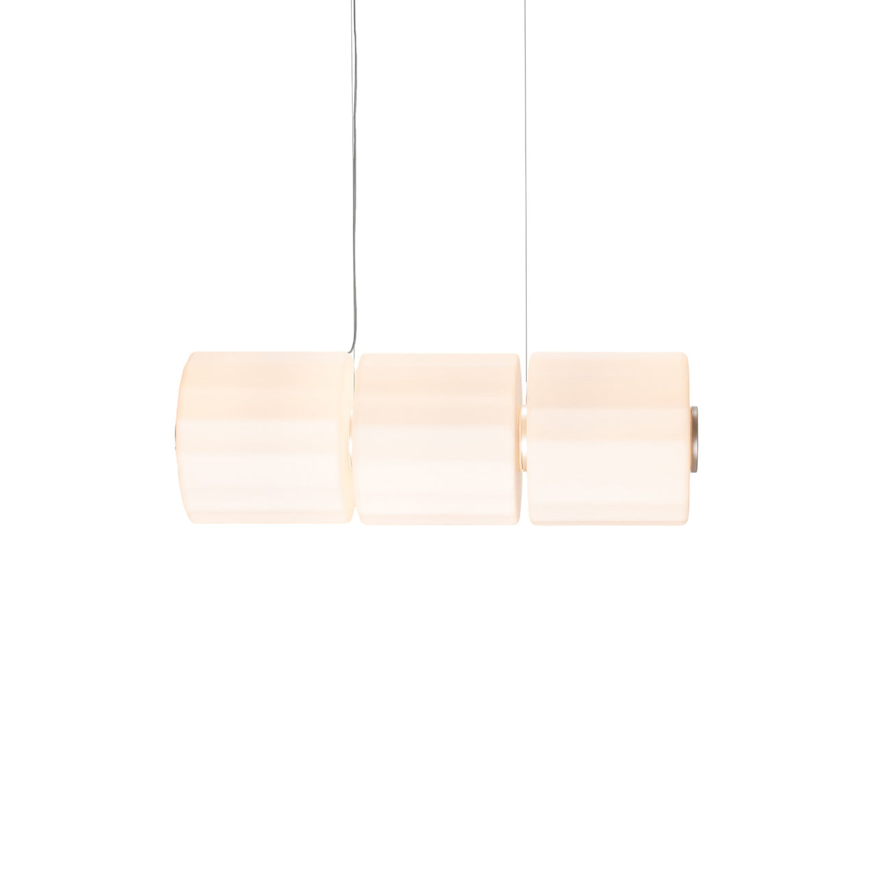 Column 300 Horizontal Pendant: 3 Units + Ivory