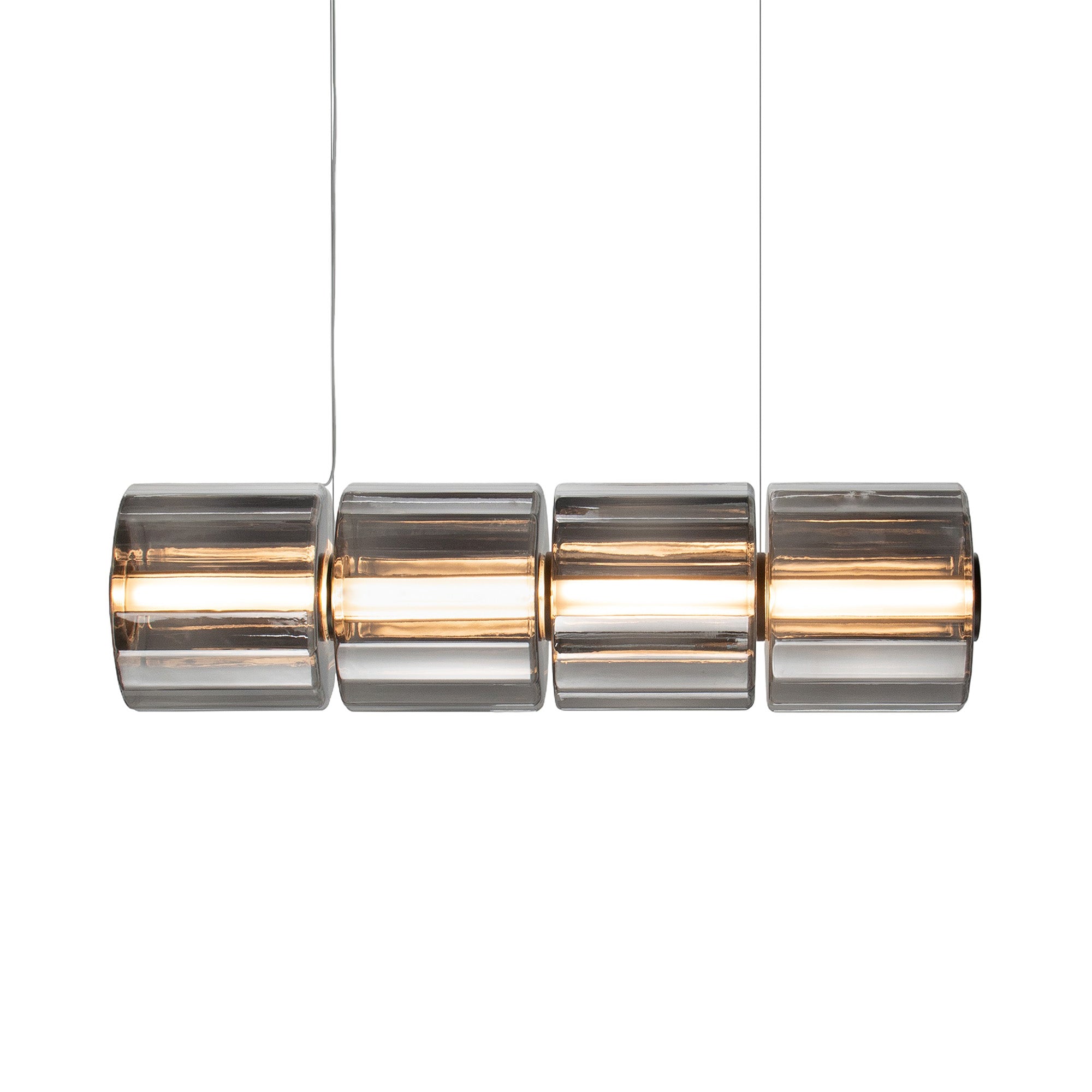 Column 300 Horizontal Pendant: 4 Units + Carbon