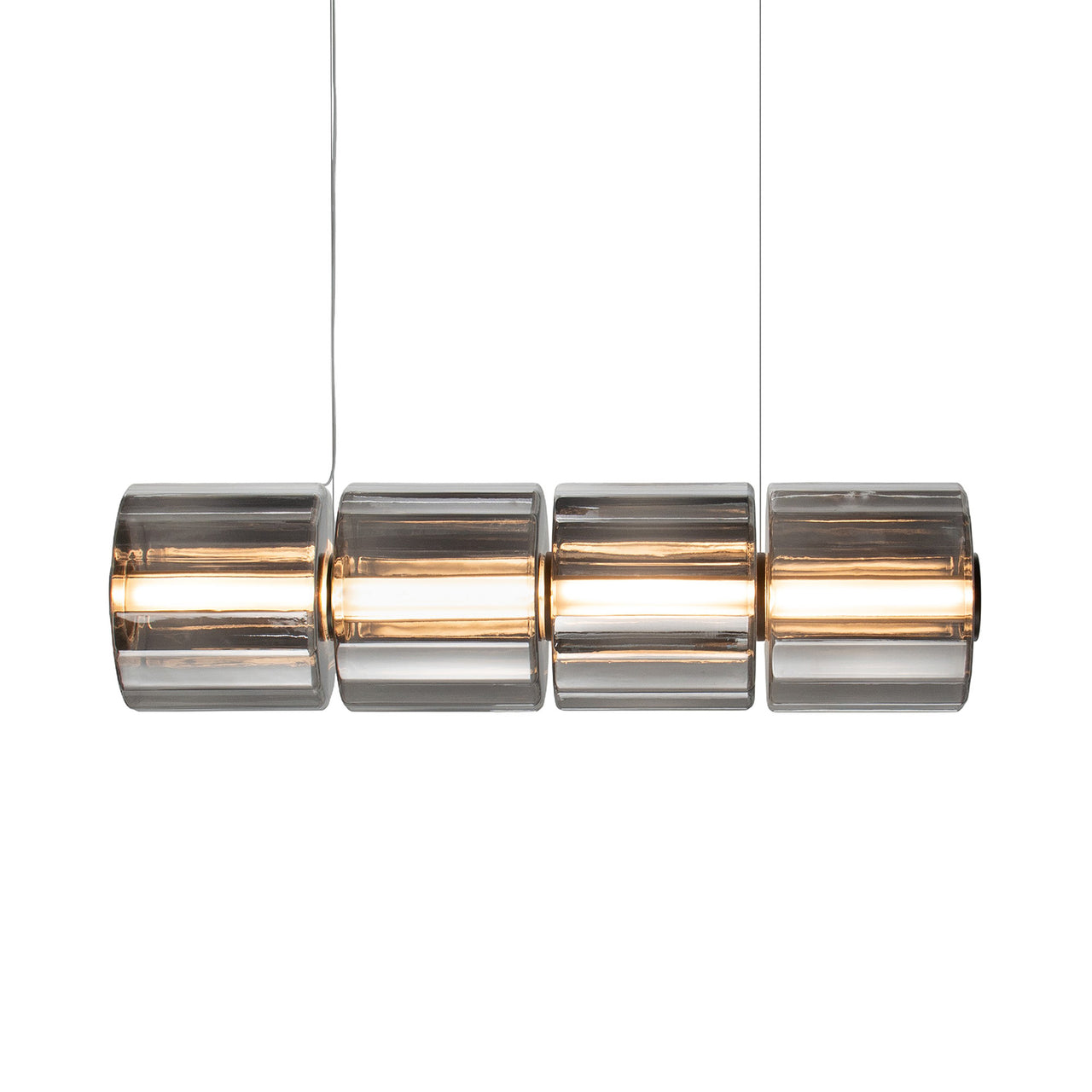 Column 300 Horizontal Pendant: 4 Units + Carbon