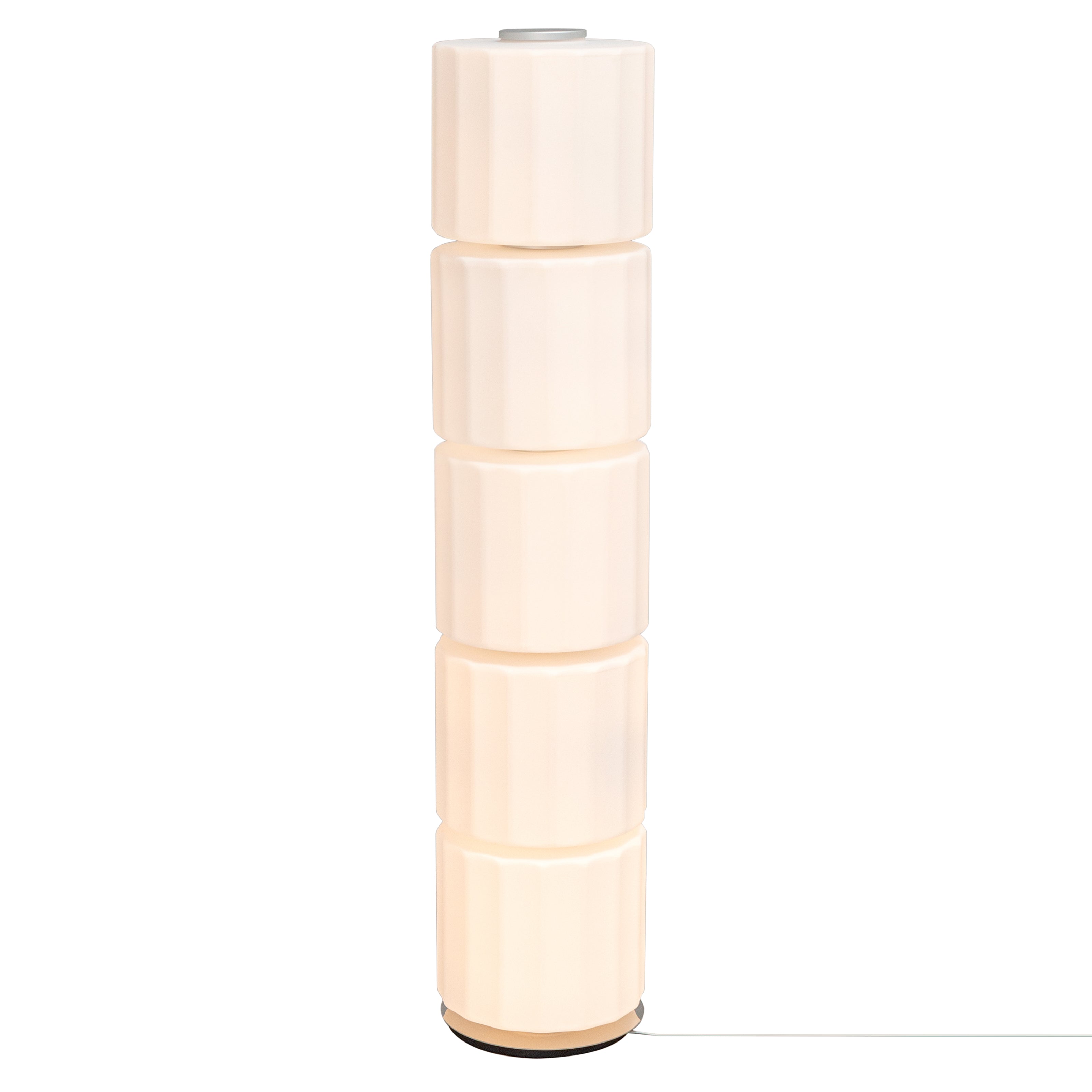 Column 300 Floor Lamp: 5 + Ivory