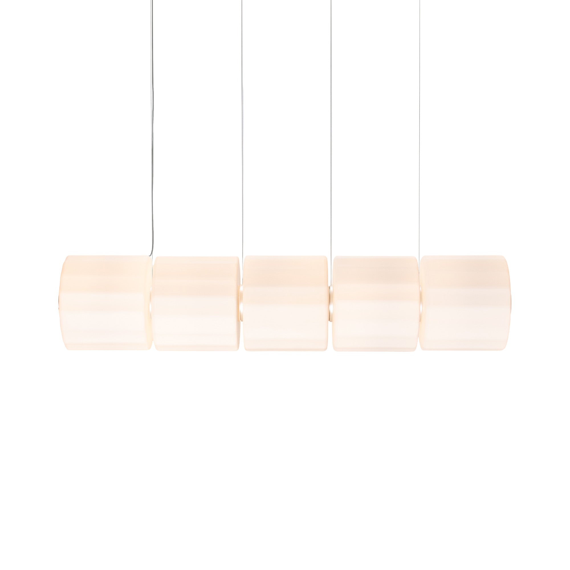 Column 300 Horizontal Pendant: 5 Units + Ivory