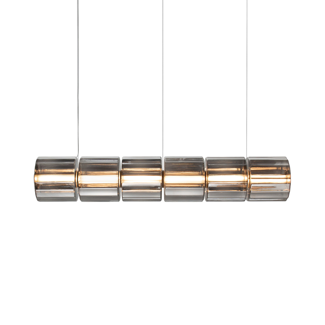 Column 300 Horizontal Pendant: 6 Units + Carbon