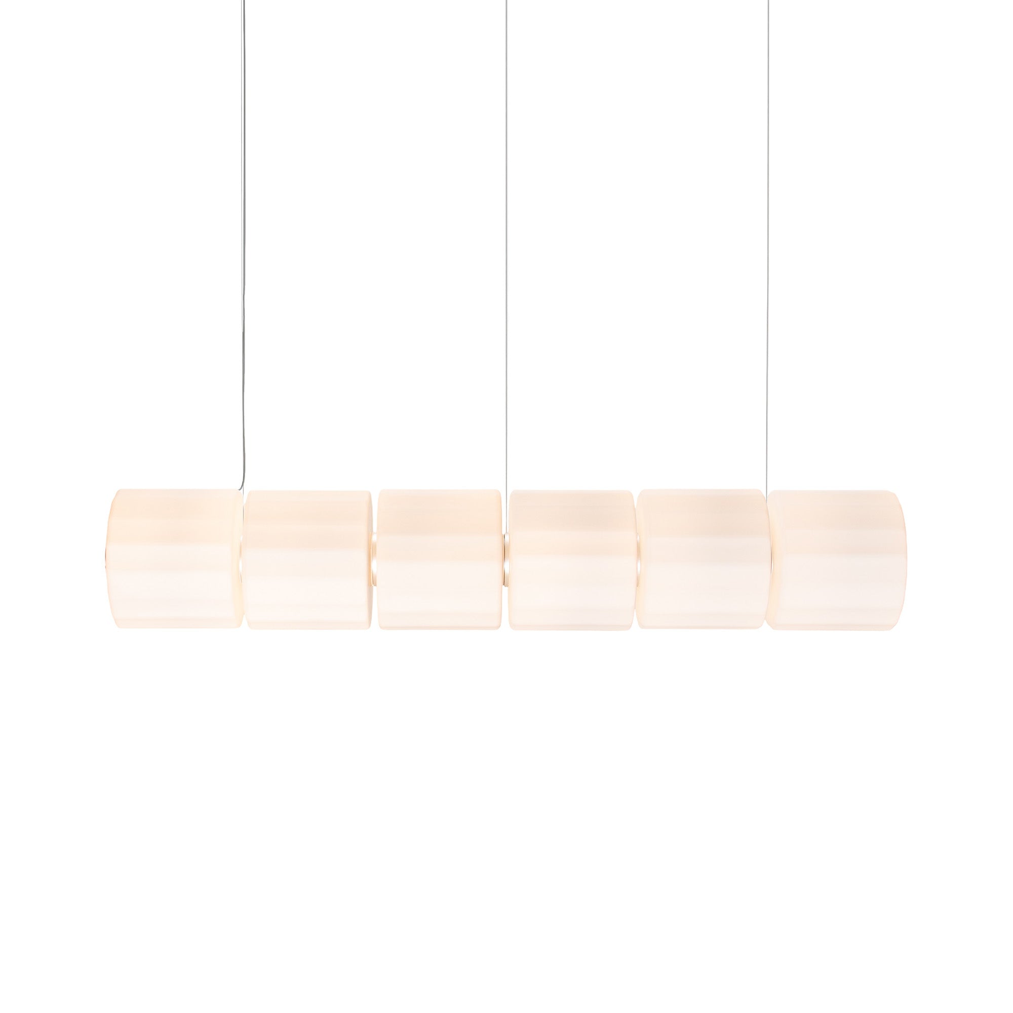 Column 300 Horizontal Pendant: 6 Units + Ivory