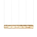 Column 300 Horizontal Pendant: 8 Units + Amber