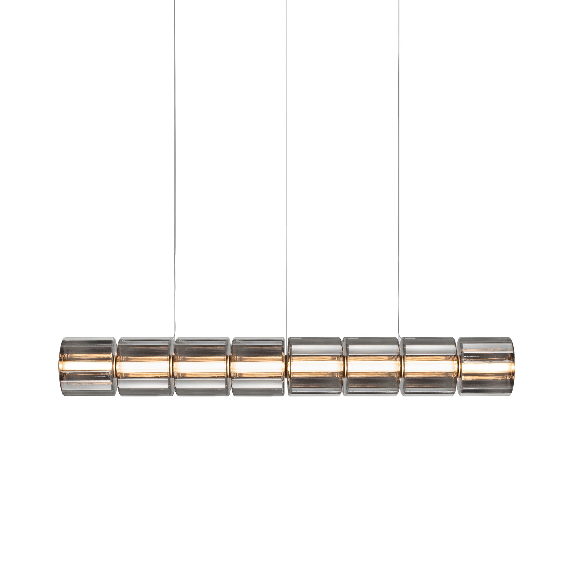 Column 300 Horizontal Pendant: 8 Units + Carbon