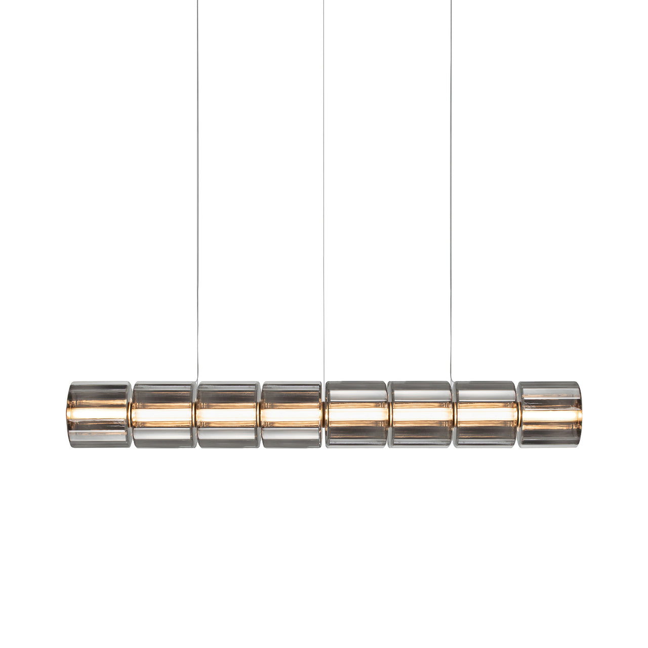 Column 300 Horizontal Pendant: 8 Units + Carbon