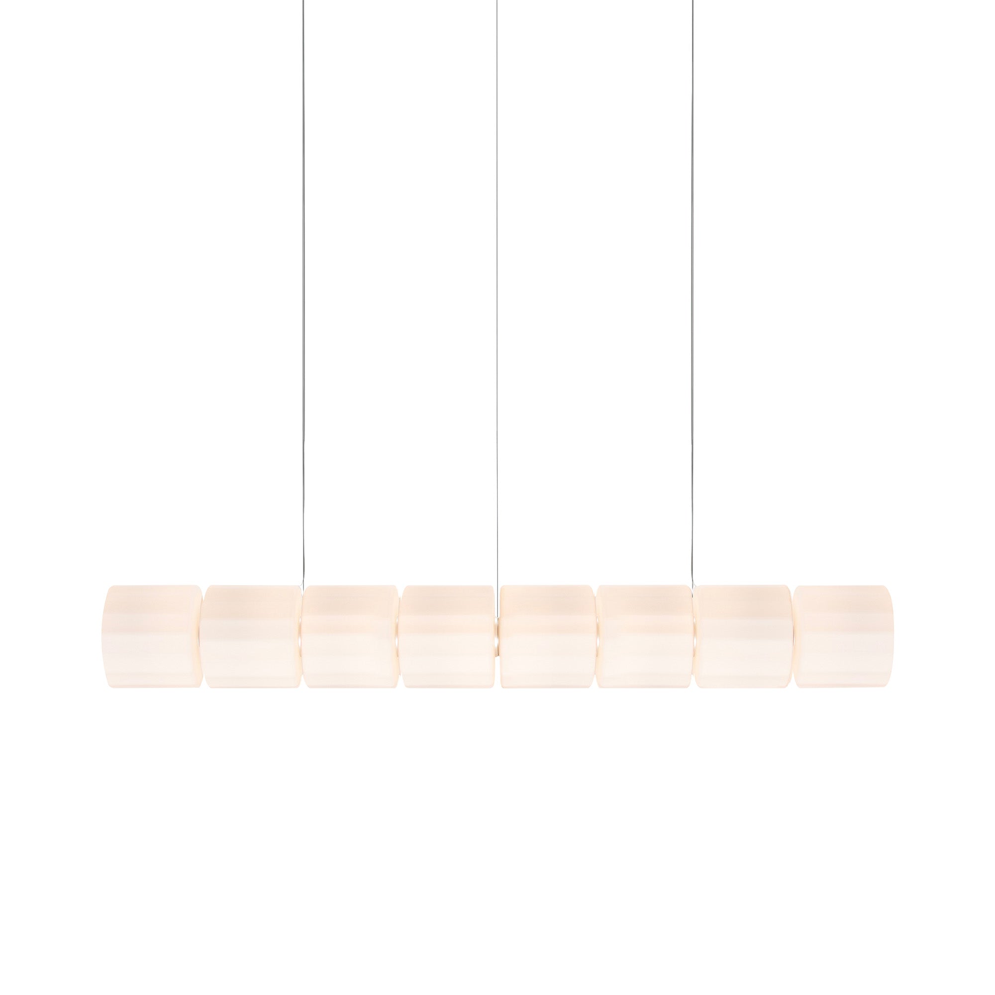 Column 300 Horizontal Pendant: 8 Units + Ivory