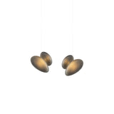 Pebble Linear 2 Pendant Light: B + Slate + Slate + White Sandtex