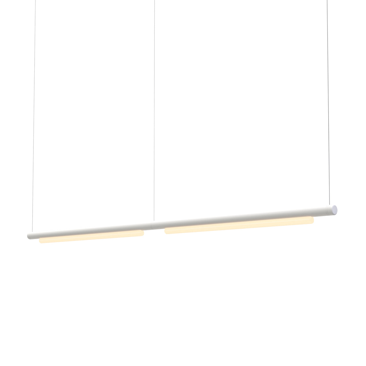 Pipeline 125.2 Linear Pendant Light: White + White