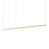 Pipeline 125.5 Linear Pendant Light: Copper + Copper