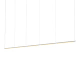 Pipeline 125.5 Linear Pendant Light: White + White