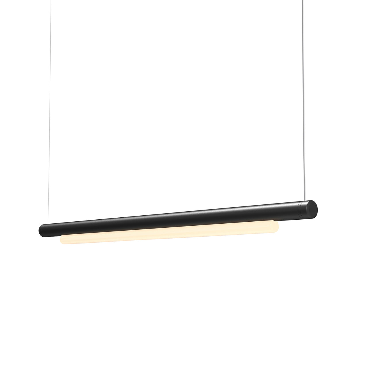 Pipeline 125 Pendant Light: Black + Black