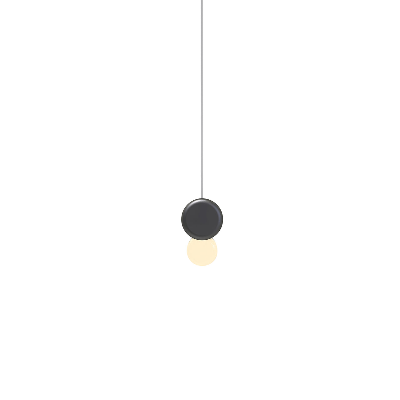 Pipeline 125 Pendant Light: Black + Black