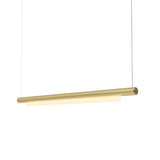 Pipeline 125 Pendant Light: Brass + Brass
