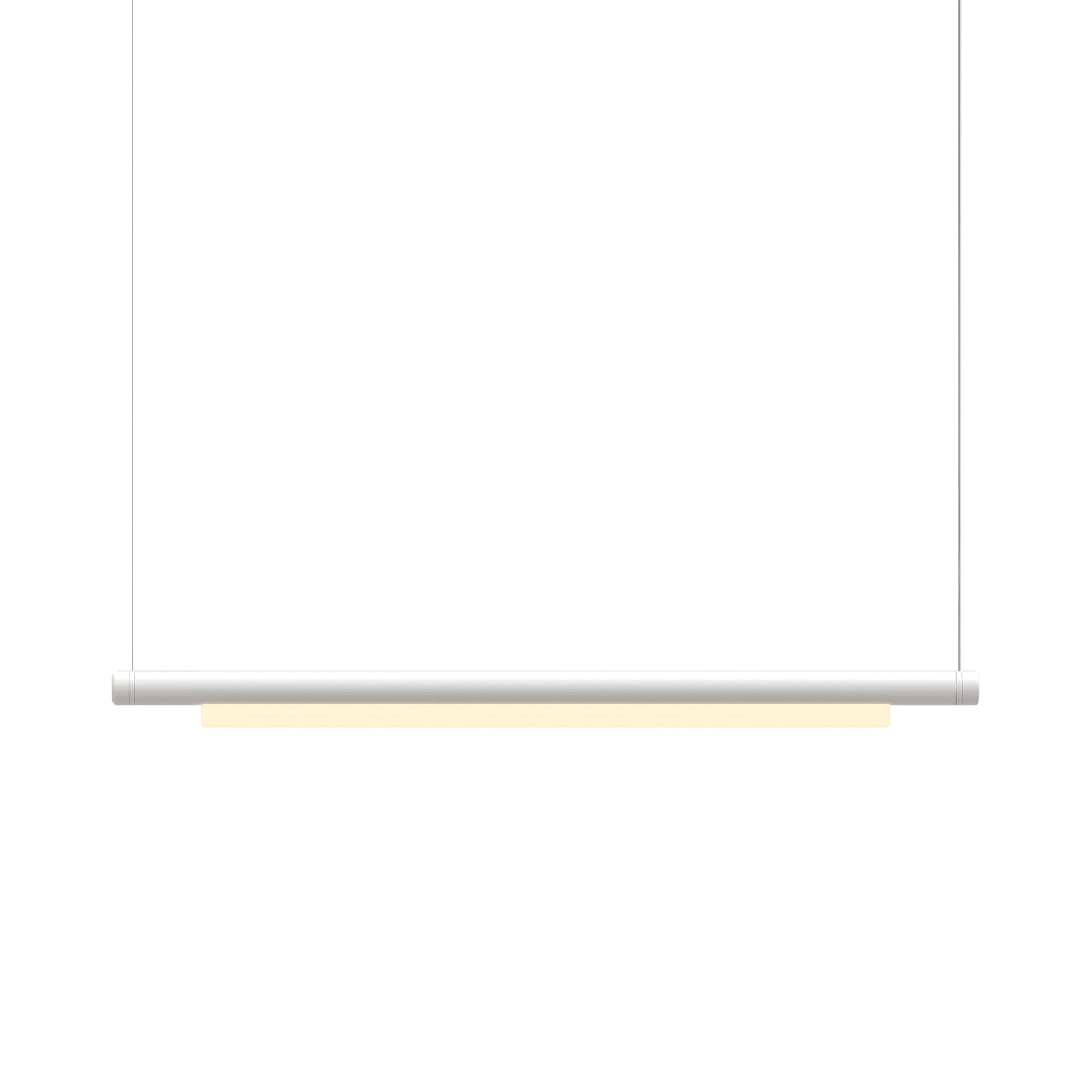 Pipeline 125 Pendant Light: White + White