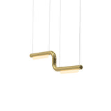 Pipeline CM1 Pendant Light: Brass + Brass