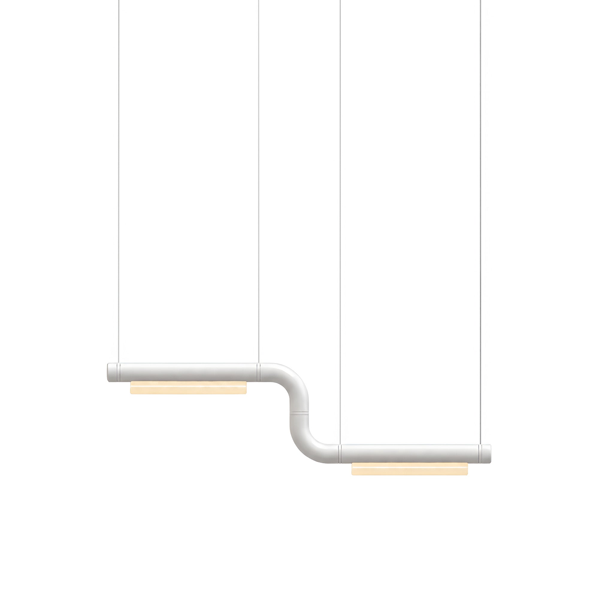 Pipeline CM1 Pendant Light: White + White