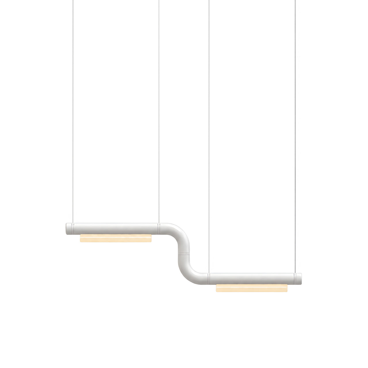 Pipeline CM1 Pendant Light: White + White