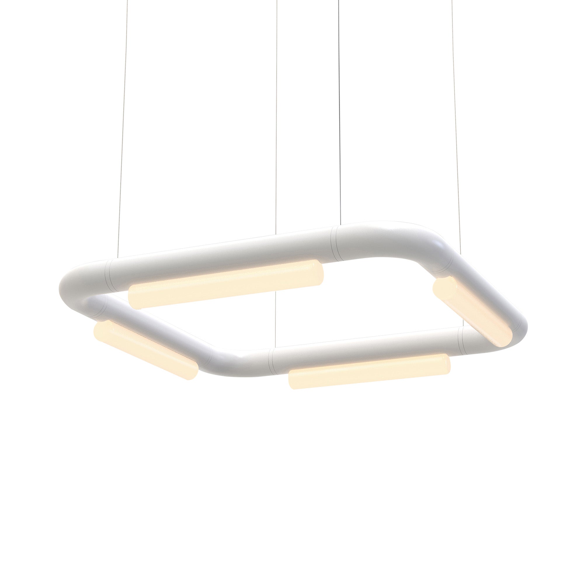 Pipeline CM5 Pendant Light: White + White