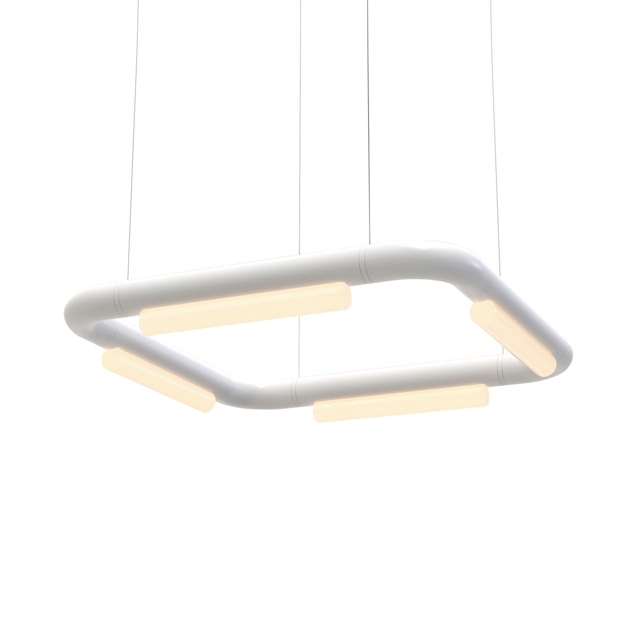 Pipeline CM5 Pendant Light: White + White