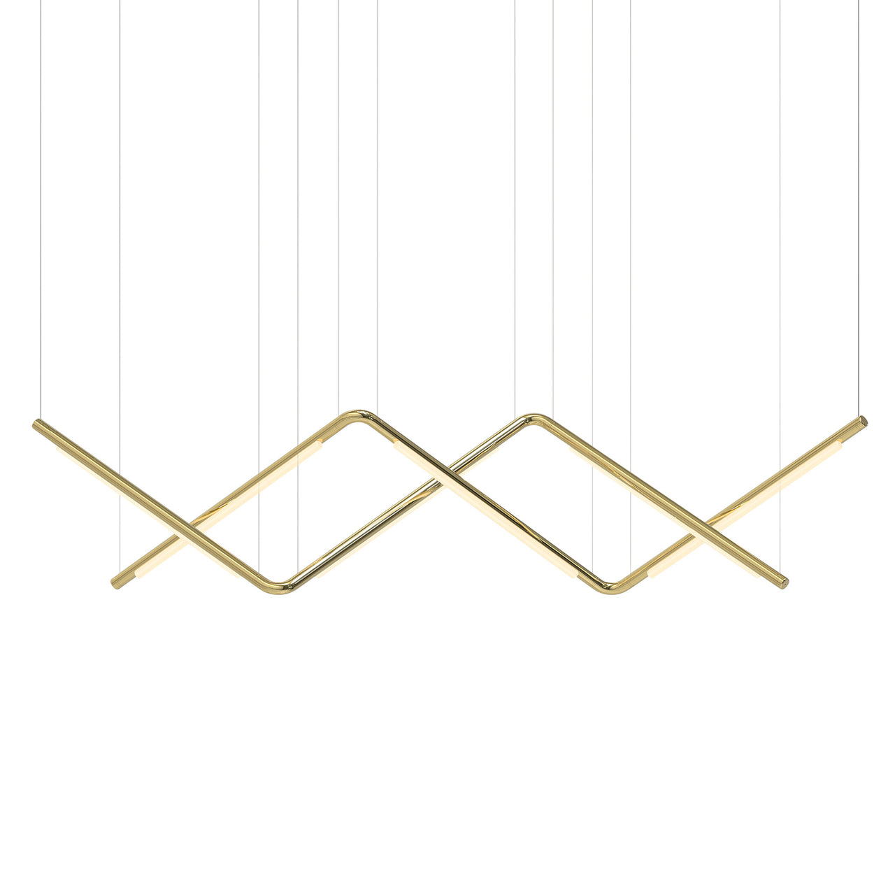 Pipeline CM9 Pendant Light: Brass