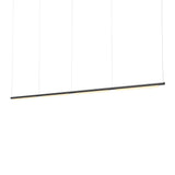 Pipeline 125.4 Linear Pendant Light: Black + Black