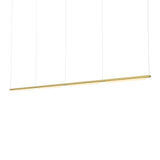 Pipeline 125.4 Linear Pendant Light: Brass + Brass