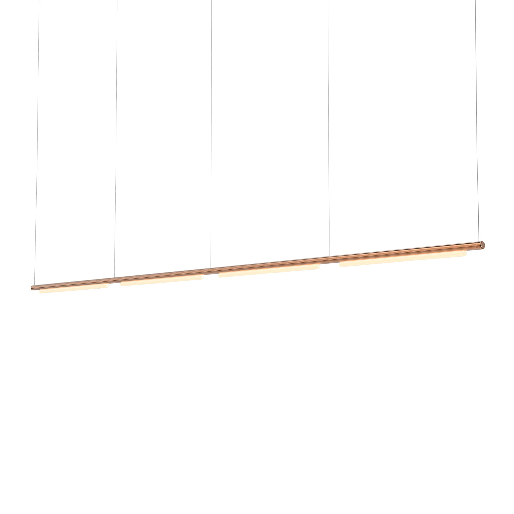 Pipeline 125.4 Linear Pendant Light: Copper + Copper