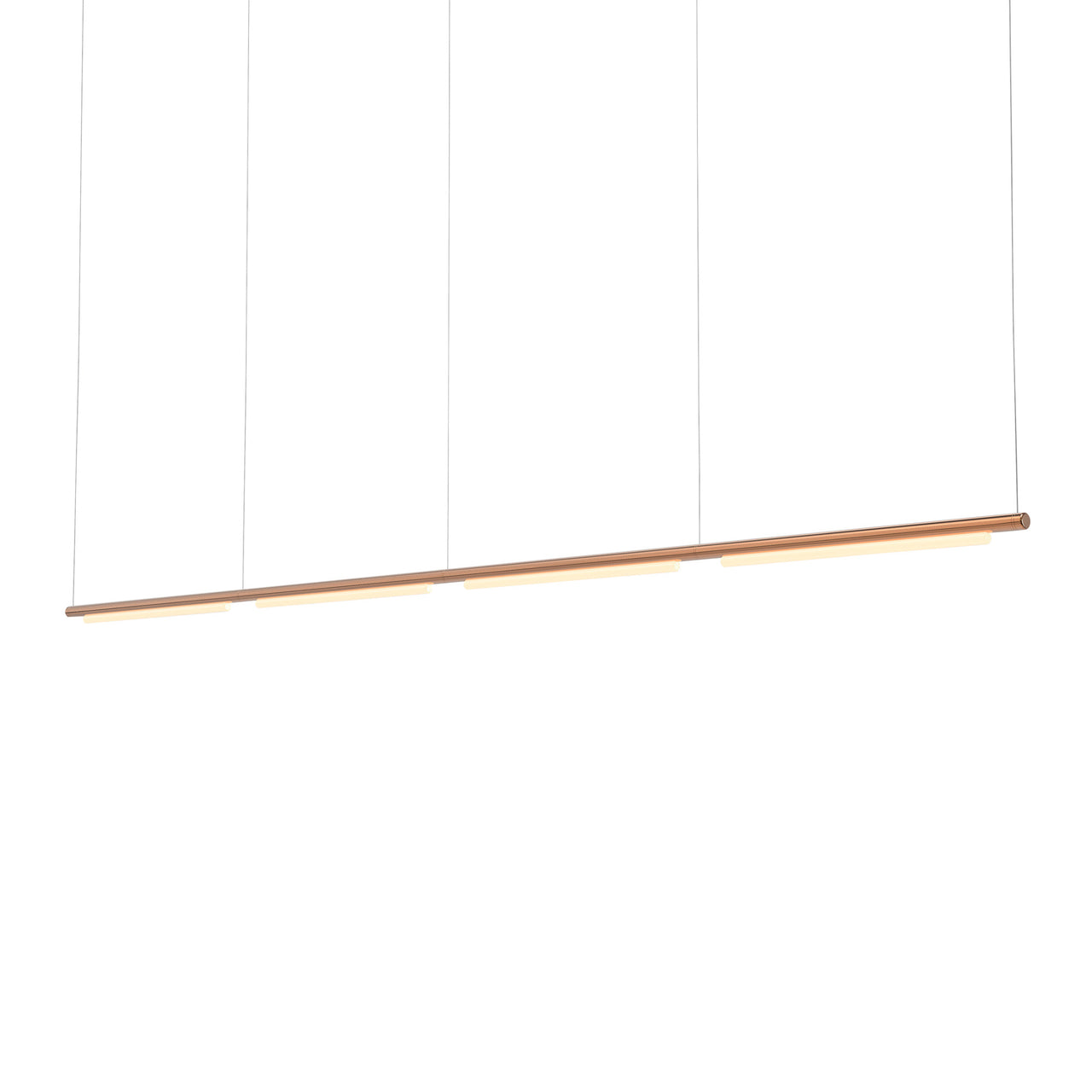 Pipeline 125.4 Linear Pendant Light: Copper + Copper