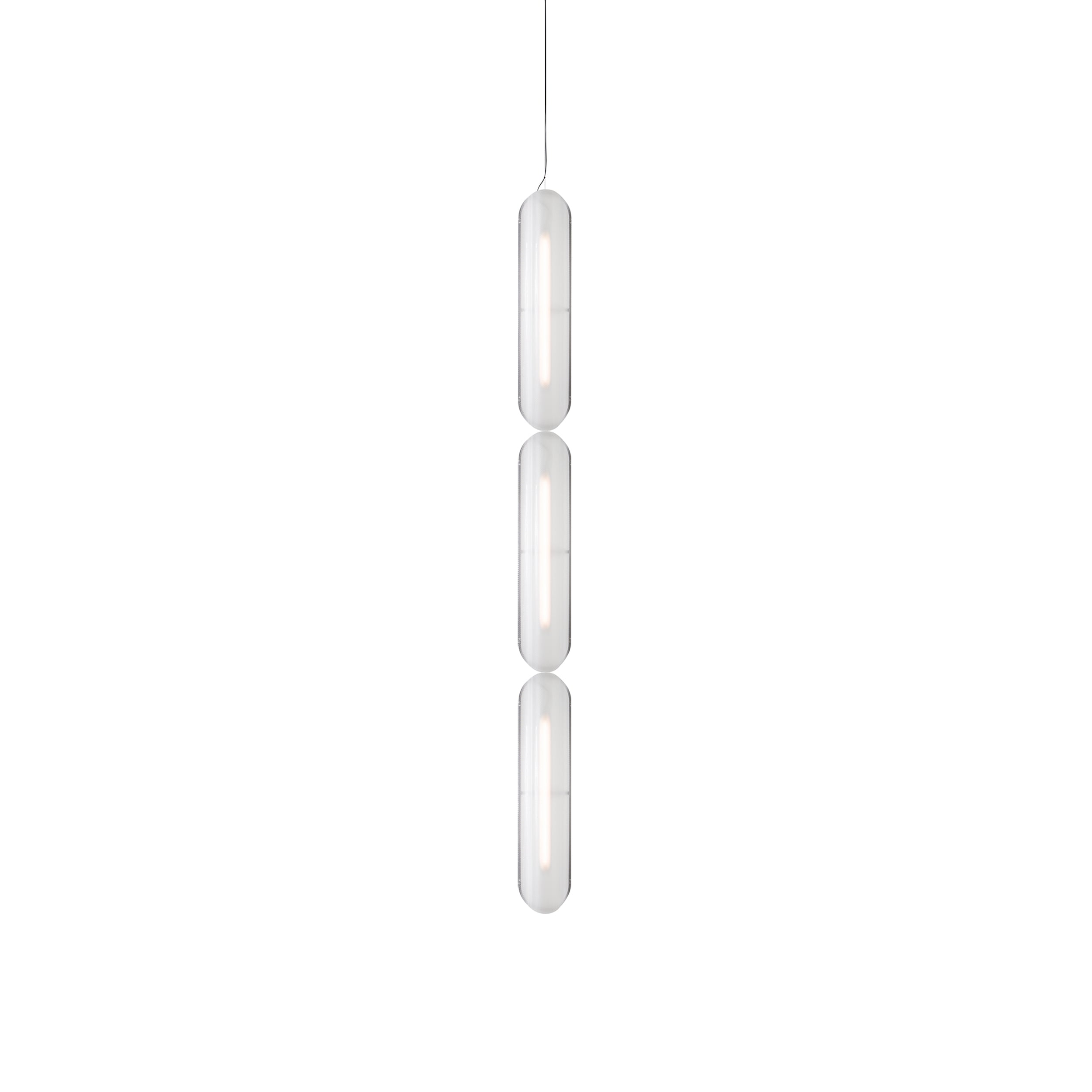 Vale System Pendant Light: Vertical + End-to-End + Vale 3 + Silica