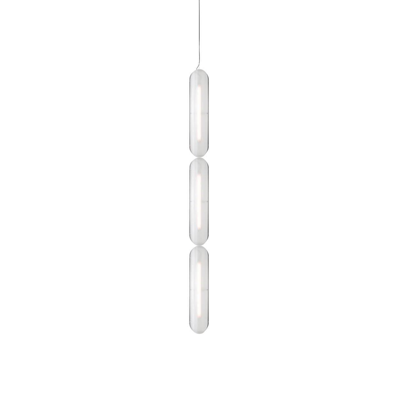 Vale System Pendant Light: Vertical + End-to-End + Vale 3 + Silica