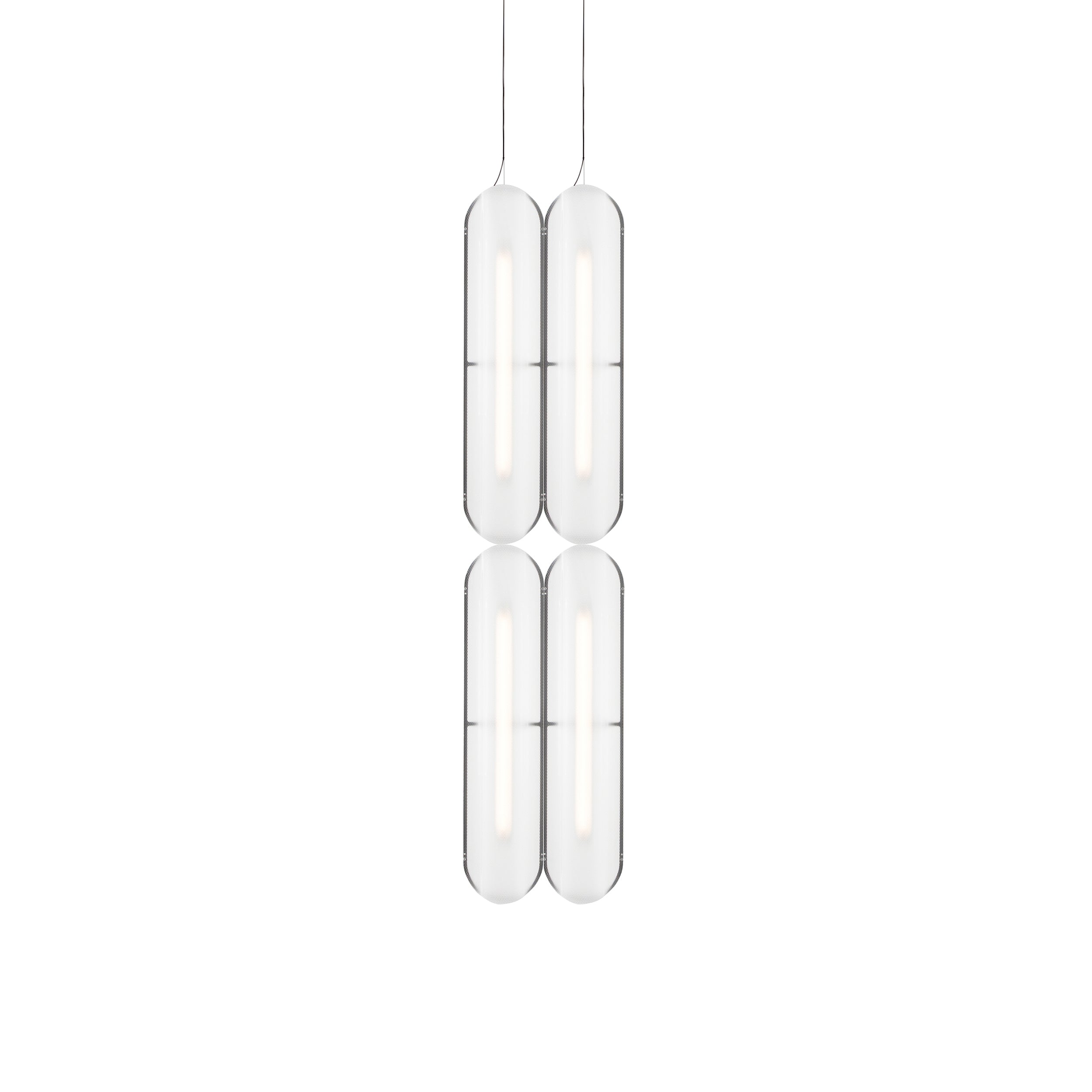 Vale System Pendant Light: Vertical + Side-to-End + Anthracite + Vale 4 - SE