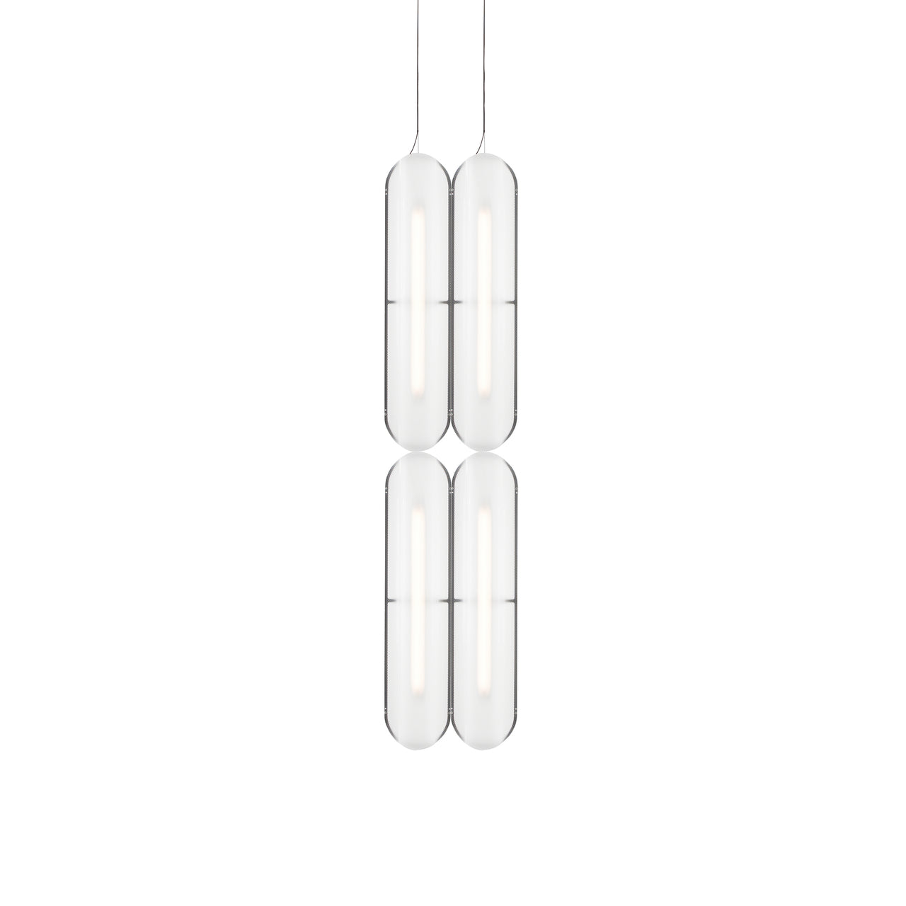 Vale System Pendant Light: Vertical + Side-to-End + Anthracite + Vale 4 - SE