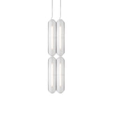 Vale System Pendant Light: Vertical + Side-to-End + Silica + Vale 4 - SE