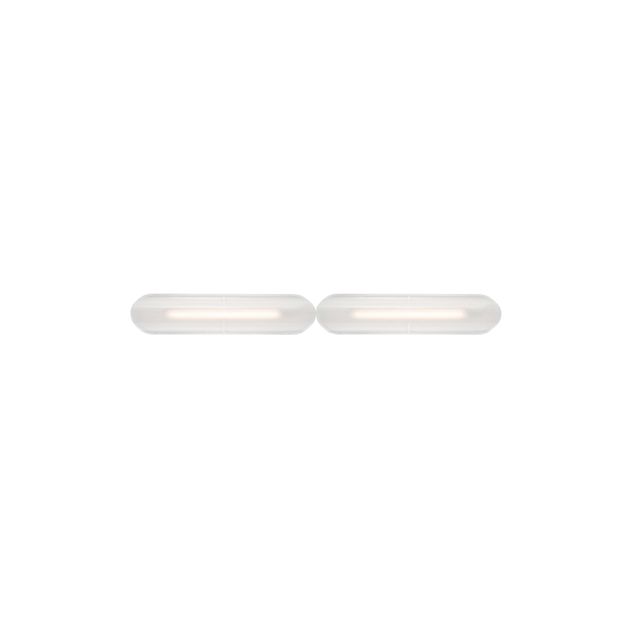 Vale System Ceiling/Wall Light: Horizontal + End-to-End + Vale 2 + Silica