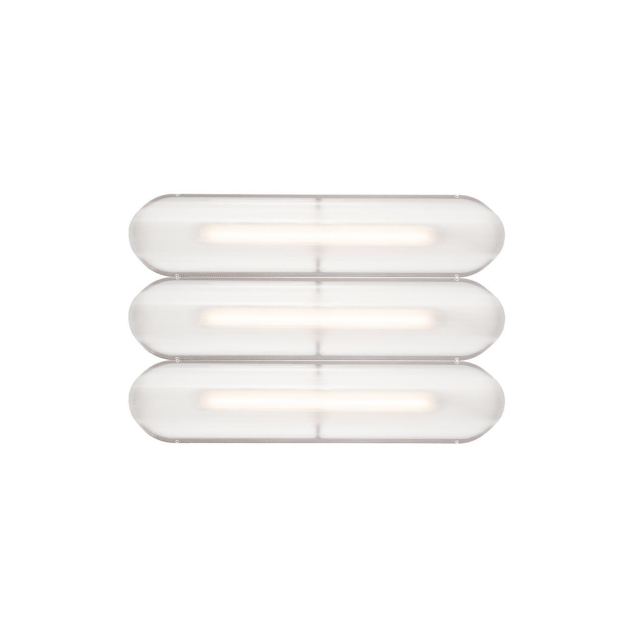 Vale System Ceiling/Wall Light: Horizontal + Side-to-Side + Vale 3 + Rust