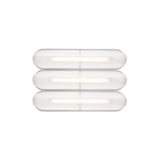 Vale System Ceiling/Wall Light: Horizontal + Side-to-Side + Vale 3 + Rust