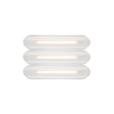 Vale System Ceiling/Wall Light: Horizontal + Side-to-Side + Vale 3 + Silica