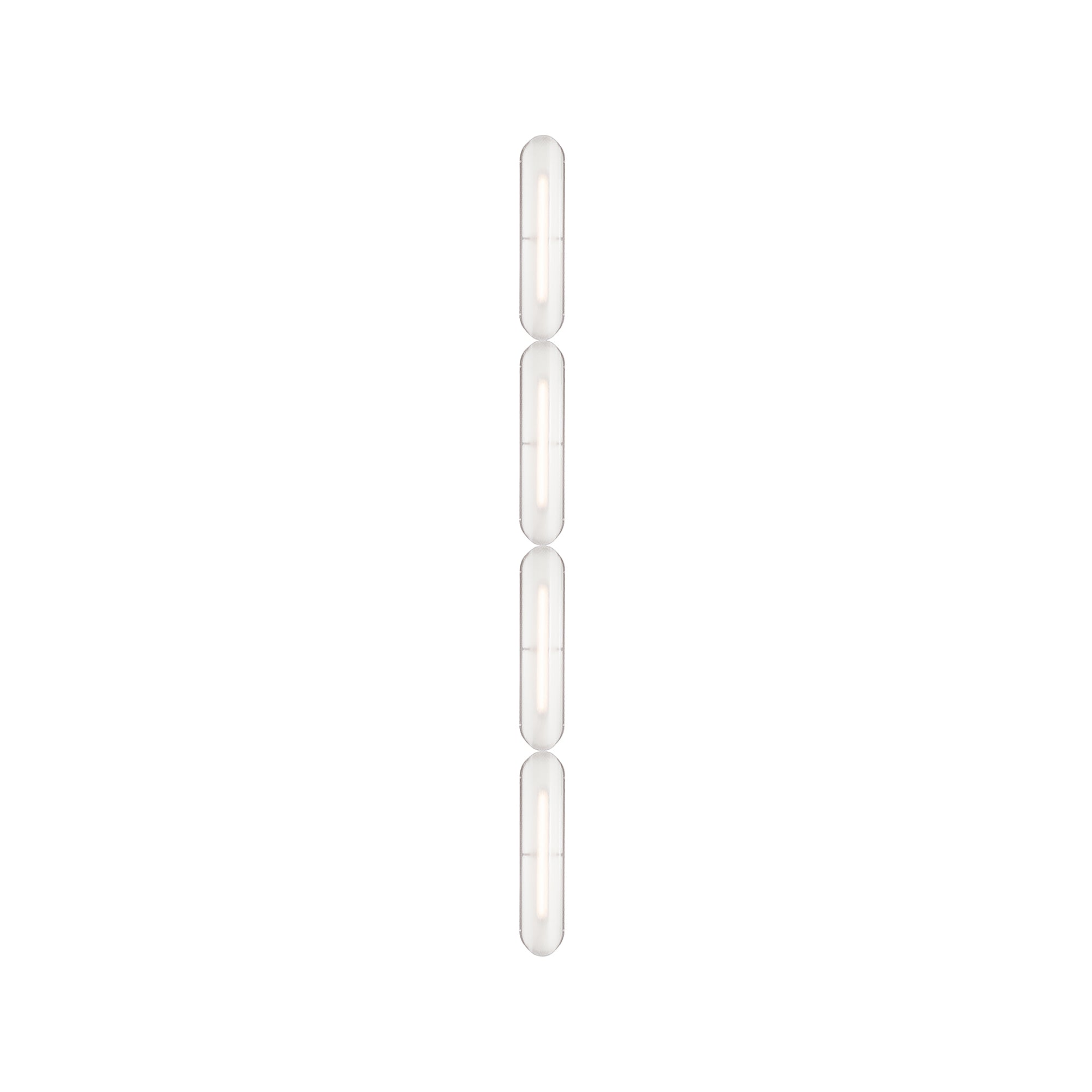 Vale System Ceiling/Wall Light: Vertical + End-to-End + Vale 4 + Rust