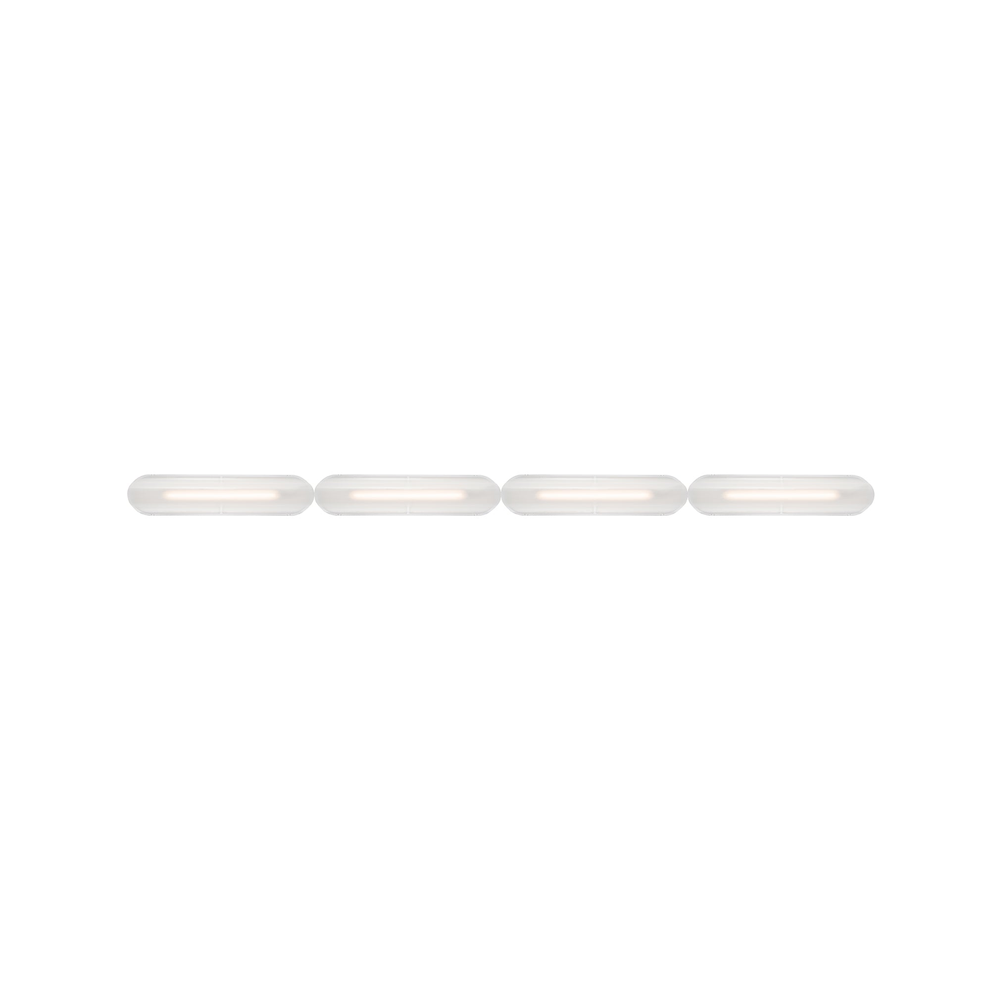 Vale System Ceiling/Wall Light: Horizontal + End-to-End + Vale 4 + Silica