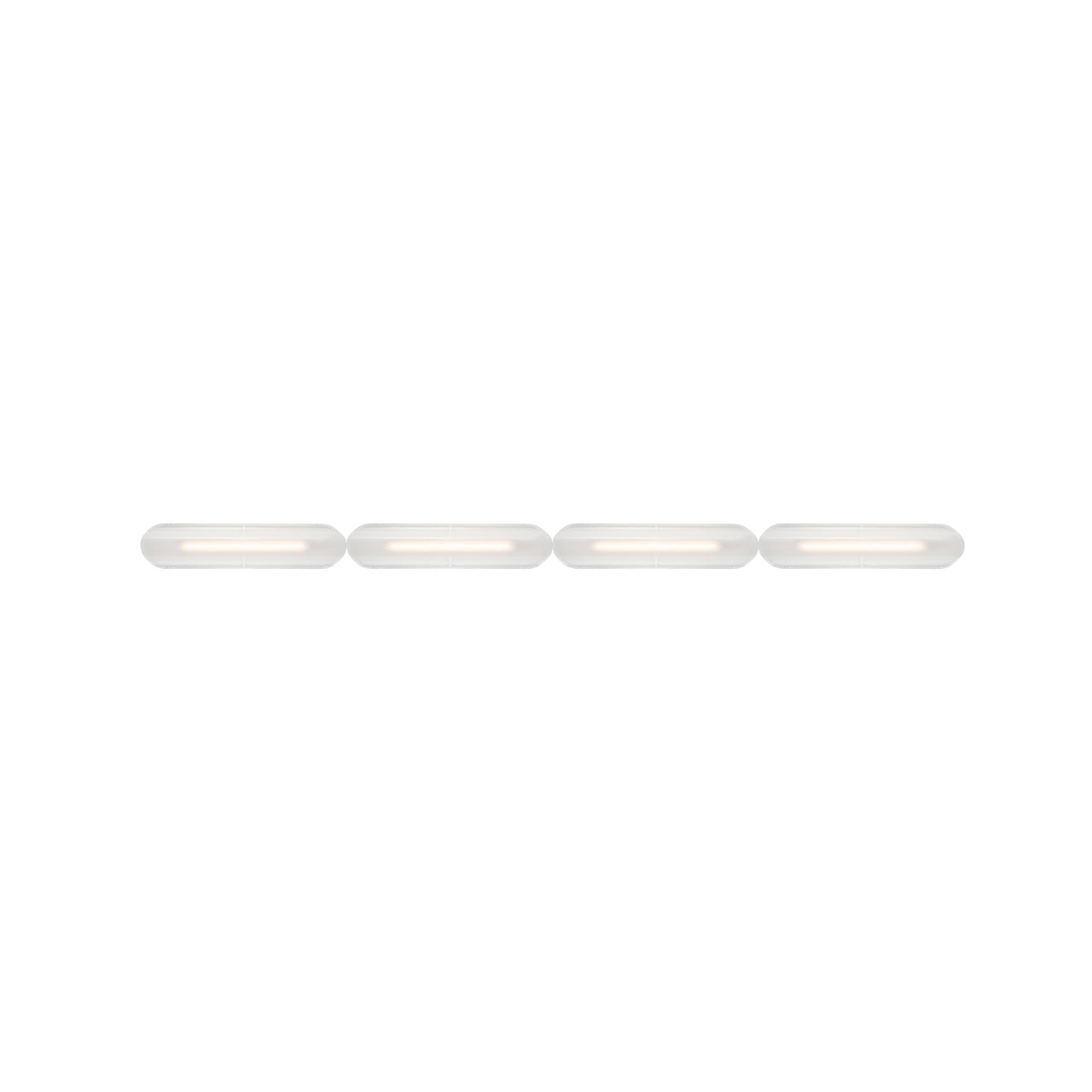 Vale System Ceiling/Wall Light: Horizontal + End-to-End + Vale 4 + Silica