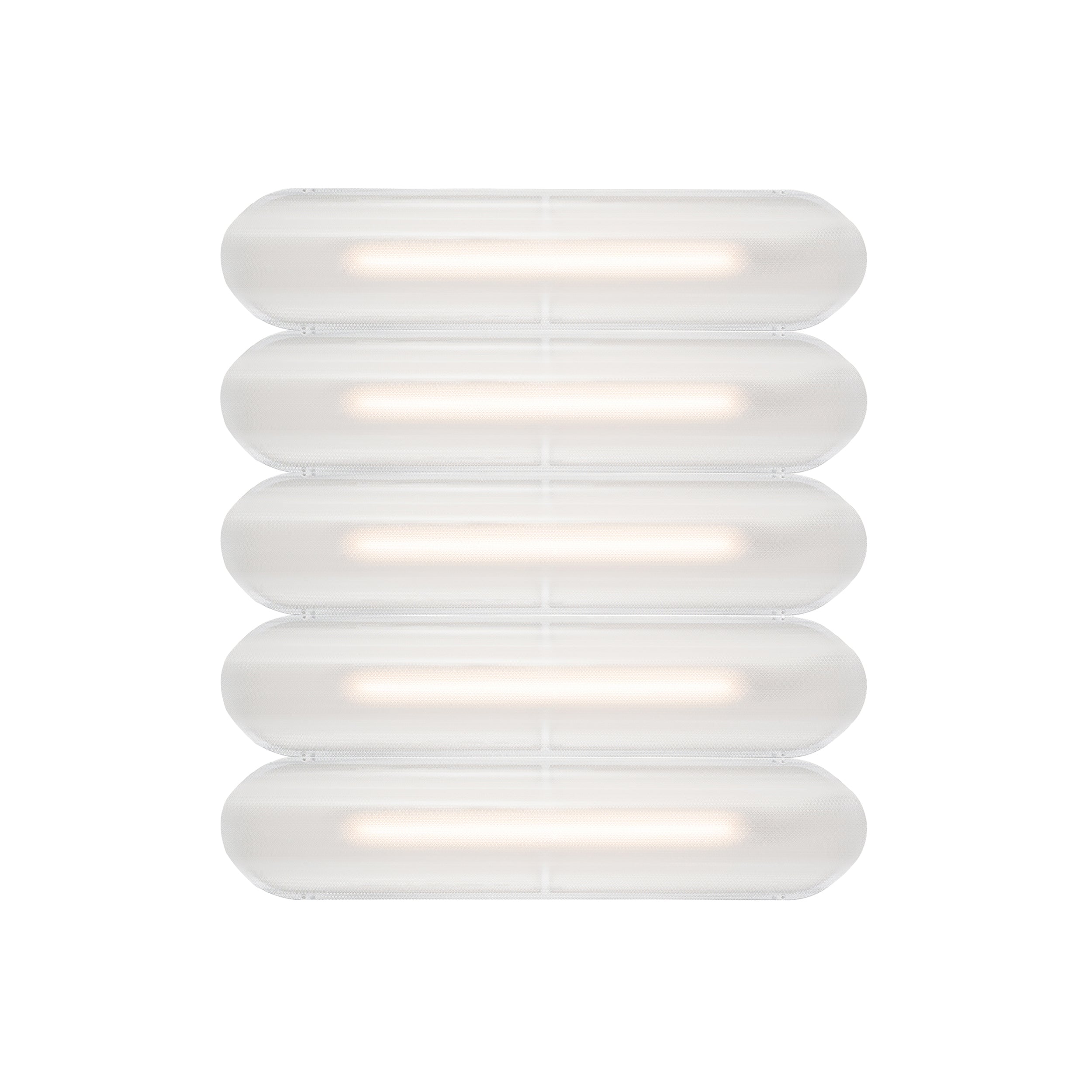 Vale System Ceiling/Wall Light: Horizontal + Side-to-Side + Vale 5 + Silica