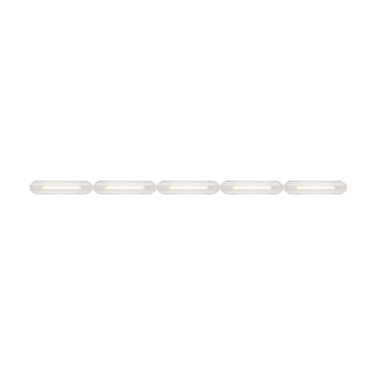 Vale System Ceiling/Wall Light: Horizontal + End-to-End + Vale 5 + Silica