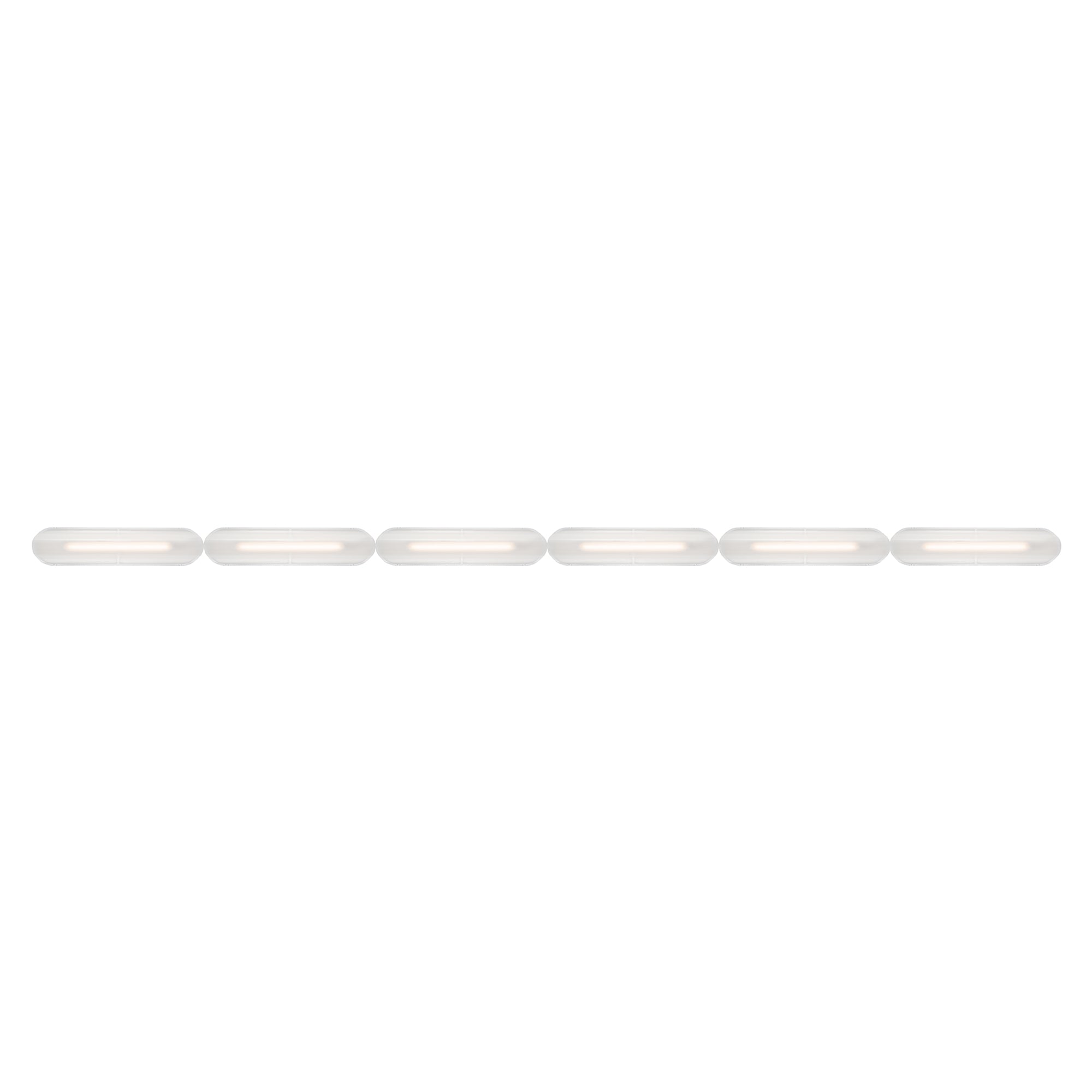 Vale System Ceiling/Wall Light: Horizontal + End-to-End + Vale 6 + Silica