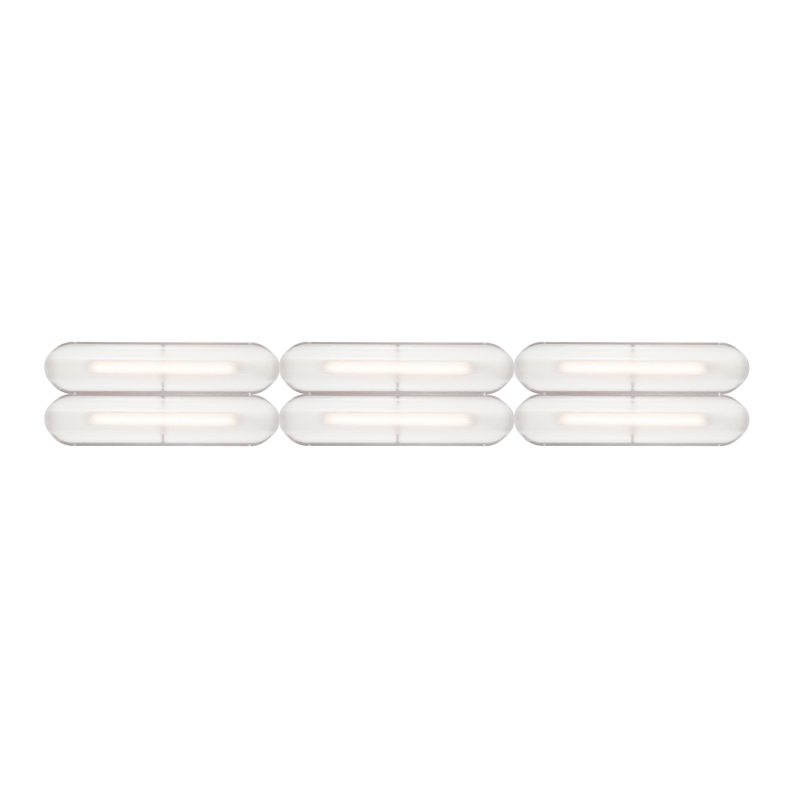 Vale System Ceiling/Wall Light: Horizontal + Side-to-End + Rust + Vale 6 - SE1