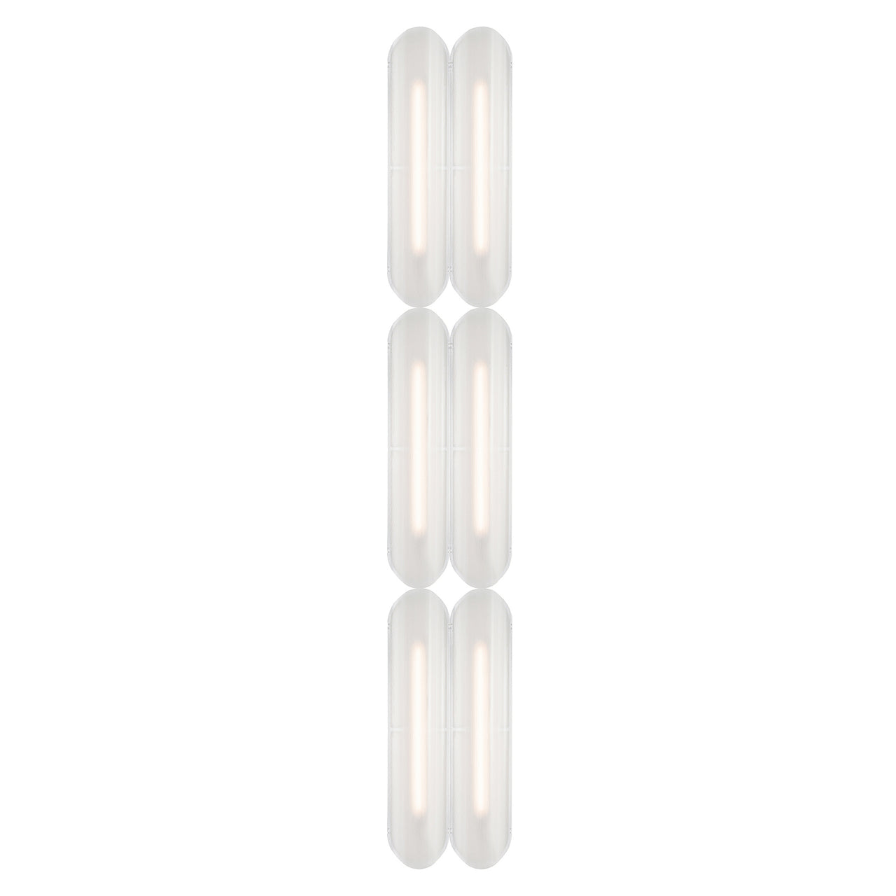 Vale System Ceiling/Wall Light: Vertical + Side-to-End + Silica + Vale 6