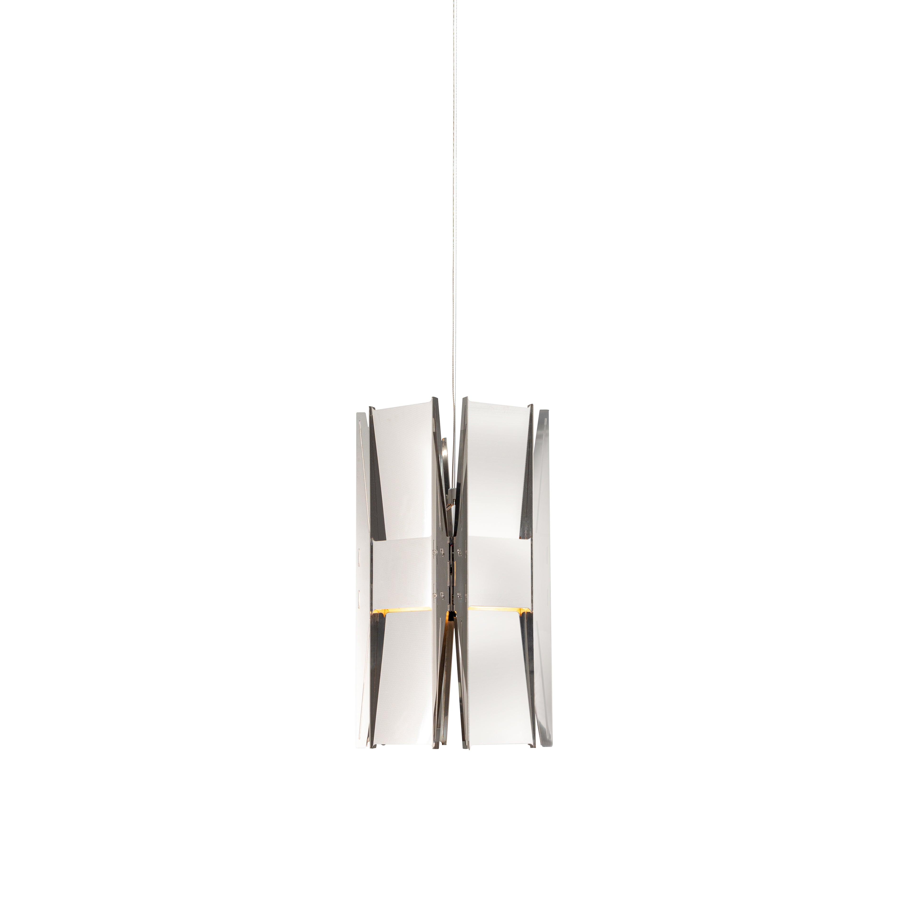Vector Pendant Light: 6 + Polished Stainless Steel